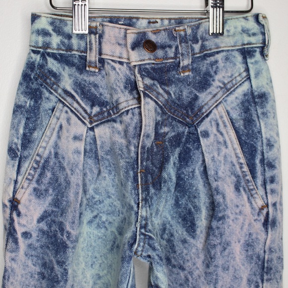 Vintage 80s 90s Distressed High Rise Straight Jeans 10 Slim - Picture 2 of 5